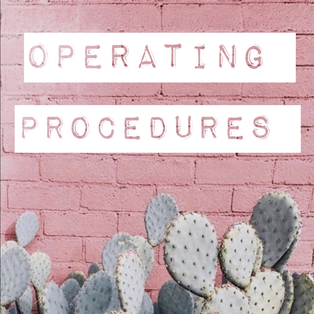 Thirdeyethreadz Operating Procedures